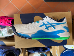 Asics Gel Resolution 9 Clay bianca azzurra 2024